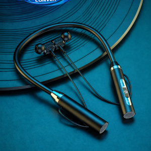 Tai nghe đeo cổ LONGPEAN, Màn hình kỹ thuật số gắn trên cổ Tai nghe Bluetooth không dây